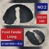 Front Right Fender Liner 31301959 Compatible With VOLVO V40 Tag-FEV-02